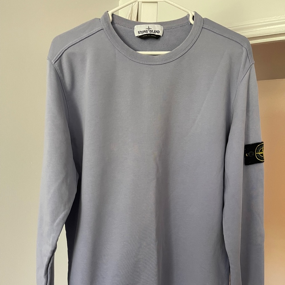 Baby Blue Stone Island Crew Neck